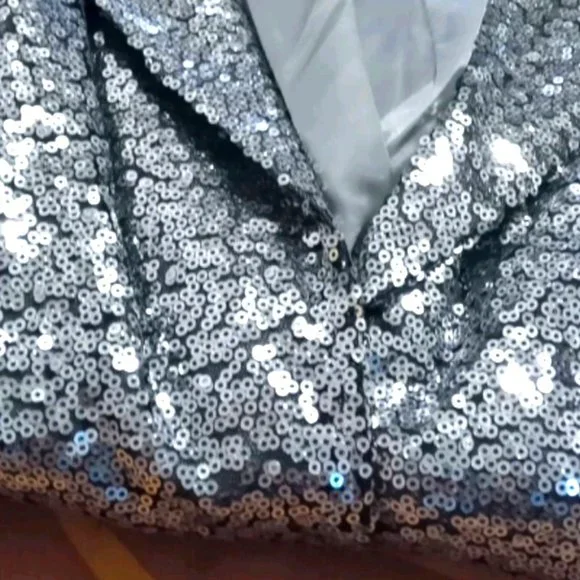 Silver sequin blazer - Picture 8 of 13
